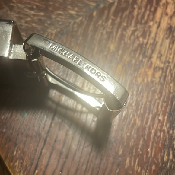 Michael Kors Black Belt with Silver Buckle - Picture 3 of 8